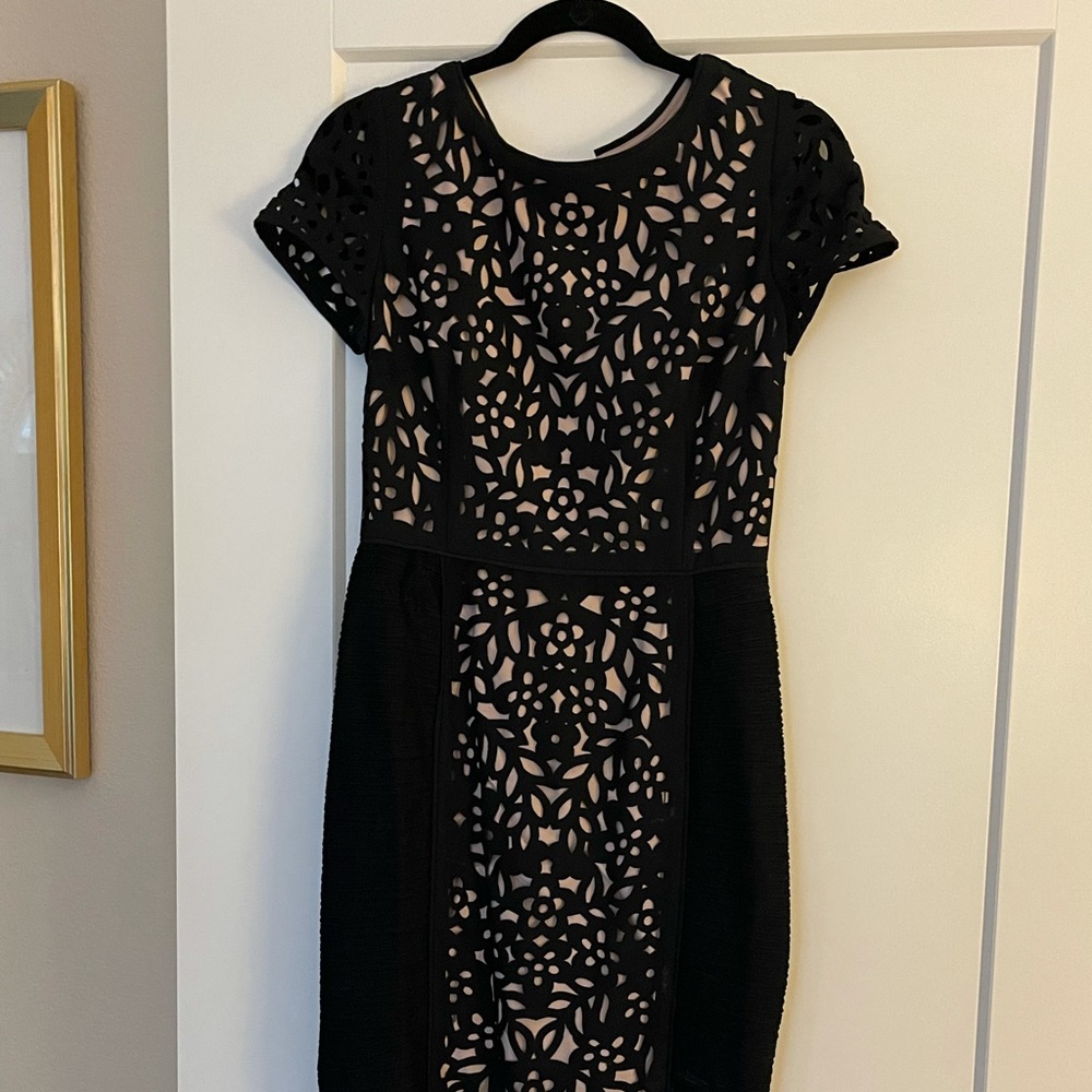 Black Laser Cut Dress